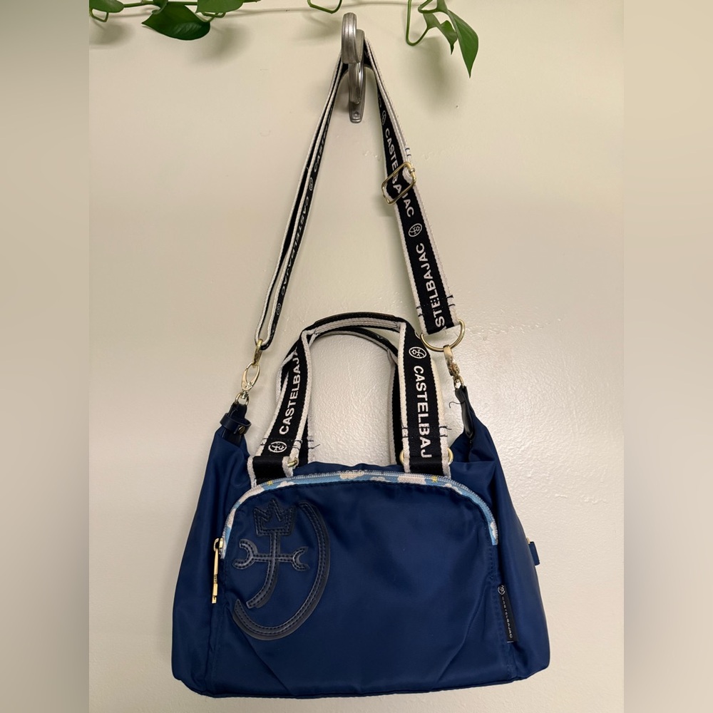 CASTELBAJAC Navy Blue Bag with adjustable shoulder straps